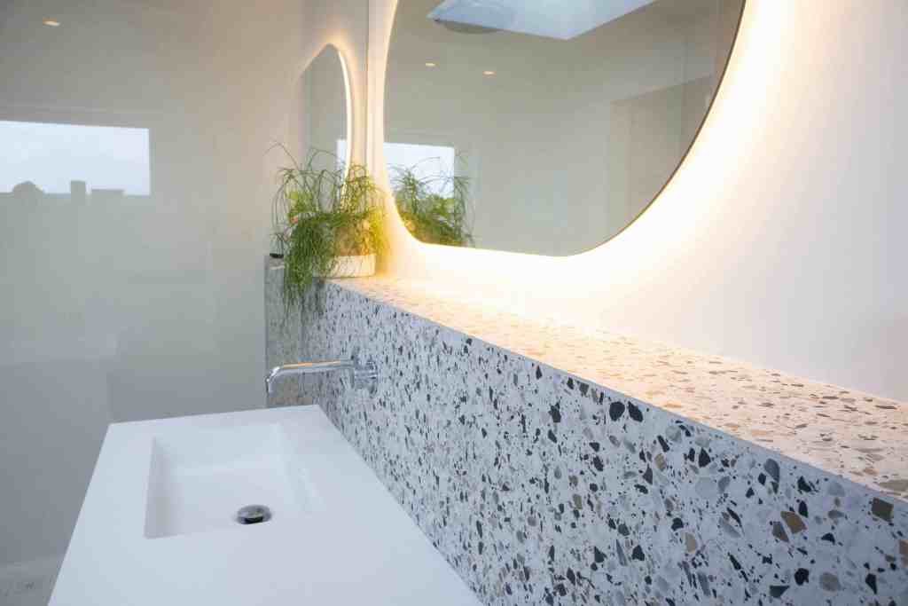 Terrazzo badkamer Boudolf Tegels