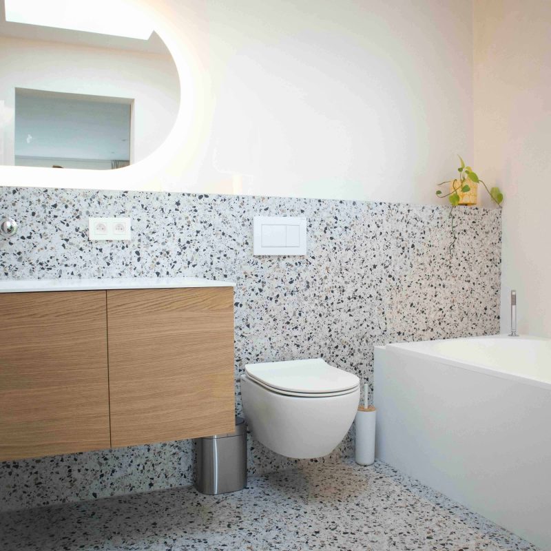 Terrazzo tegels badkamer Boudolf Tegels